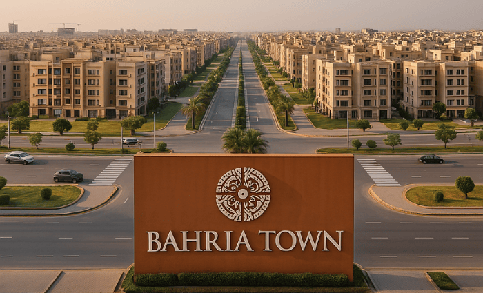 Aerial view of Bahria Town