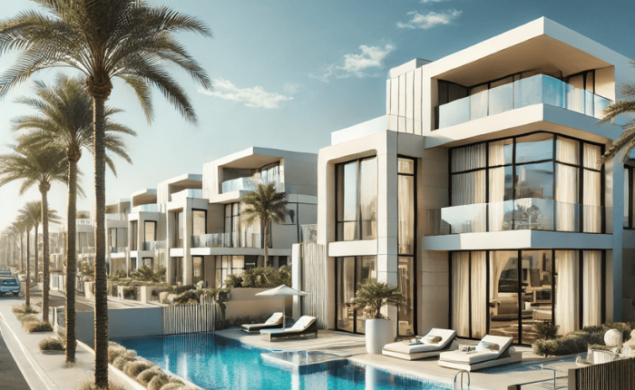 Modern luxury villa with private pool in Dubai